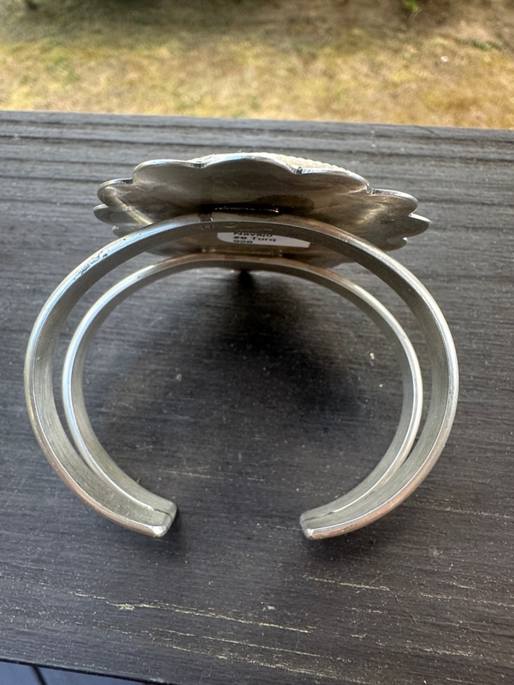 Reserved @gringita62 Navajo Danny Hinio Mine 8 Turquoise & Sterling Silver Cuff - Picture 4 of 8